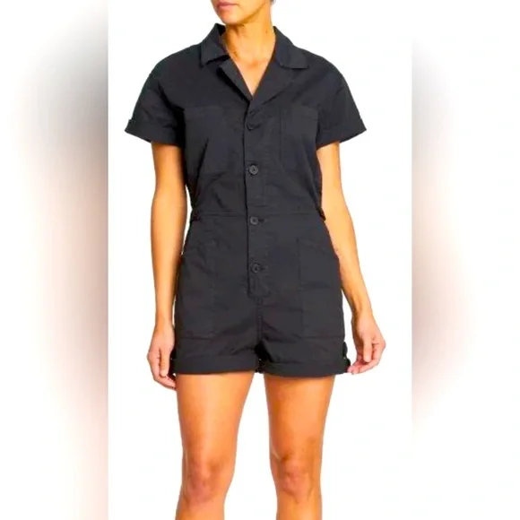 Torrid 8" Twill Lightweight Jumpsuit (Romper) - Picture 1 of 16